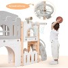 8 in 1 Toddler Slide Indoor Playground, Indoor Slide Toddler Playset for Toddlers 1-3 - 3 of 4
