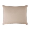 Greenland Home Fashions Dover Natural Sham – Quilted Cotton Pillow Cover, Neutral Tone with Classic Stitching - 2 of 4