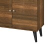 GlasFlength TV Stands and Consoles TV Console Table TV Center TV Stand with Storage Shelves for Living Room, Brown, 63"*15.2"*25.6" - 3 of 4
