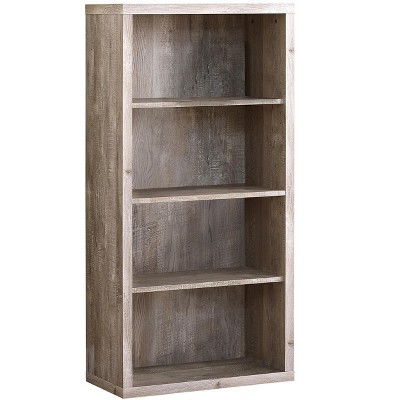 Bookshelf, Bookcase, Etagere, 5 Tier, 48"h, Office, Bedroom, Beige Laminate, Contemporary, Modern