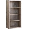 TOAOTBNBO 4-Tier Standing Cube Storage Bookcase, Bookshelves with Adjustable Thick Panel Modern Decorative Book Shelf for Apartment - 2 of 4