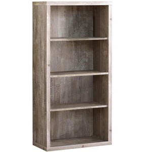 Bookshelf, Bookcase, Etagere, 5 Tier, 48"h, Office, Bedroom, Beige Laminate, Contemporary, Modern - 1 of 4