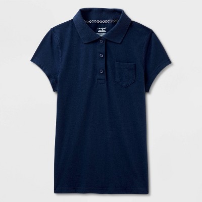 Girls' Adaptive Short Sleeve Uniform Polo Shirt - Cat & Jack™