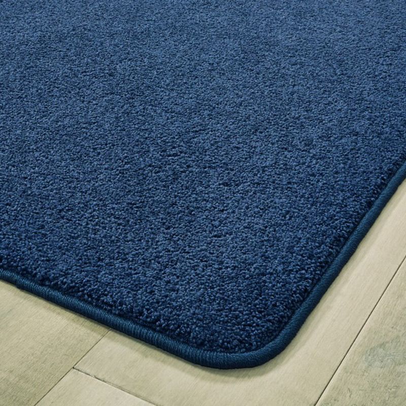 Carpets For Kids KIDply Soft Solids - 6' x 9' Rectangle - Midnight Blue, 2 of 5