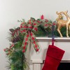 Northlight Plaid 2-Loop Christmas Bow Decorations - 5.5" - Red and Green - Pack of 6 - 2 of 4