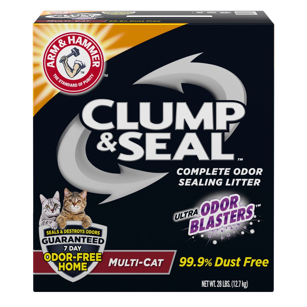 Photos - Cat Litter Arm & Hammer Clump & Seal Multi- - 28lbs 