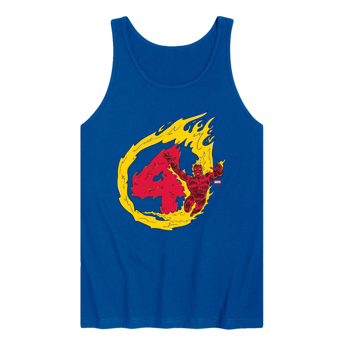 Men's - Marvel - Human Torch 4 Graphic Tank Top - thumbnail 8