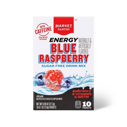 Blue Raspberry Sugar-Free Drink Mix - 10ct - Market Pantry™ - image 1 of 3
