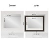 Amanti Art Mirror Makeover Bathroom Mirror Frame Border Kit - Fully Assembled Peel and Stick Frame - Mirror NOT Included - Shipwreck  Narrow Trim - 4 of 4