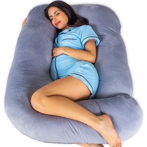 Pharmedoc Pregnancy Pillow, U-shape Full Body Maternity Pillow - Jumbo Size  Grey Jersey Cover : Target