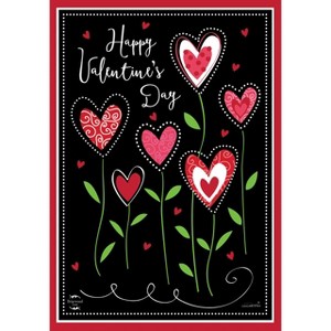 Valentine's Flowers Valentineu2019s Garden Flag 18" x 12.5" Briarwood Lane - 1 of 4