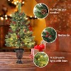 GAOMON Artificial Mini Christmas Tree, Tabletop Christmas Tree with 70 LED Warm Lights, Mini Xmas Tree - 3 of 4