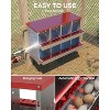Galvanized Steel Chicken Nesting Box 8-Hole w/ Roll Away Design, Training Eggs - 4 of 4