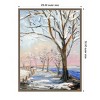 Amanti Art 23"x30" Lakeside in Winter by Sandra Lafrate Framed Canvas Wall Art Print - 4 of 4