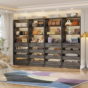 Aheaplus Closet System with 4 Drawers and Adjustable Shelves - 1 of 4