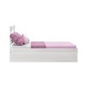 Max & Lily Full Size Bed Frame, Farmhouse Solid Wood Platform Bed with Headboard and Trundle - 3 of 4