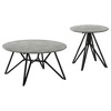 36" Wood Round 2-Piece Coffee and End Table Set with Break-Proof SmartTop for Modern Living Room or Loft Spaces - 2 of 4