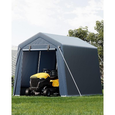 Acekool Outdoor Storage Shed – Heavy Duty Waterproof Carport with Dual Zipper Doors, Vent Windows for Bike, Tools