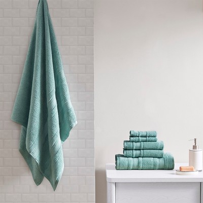 100% Cotton Solid Color Double Stitched Bath Towel Set, Anti-Microbial Certified Super Absorbent Quick Dry Bath Towel