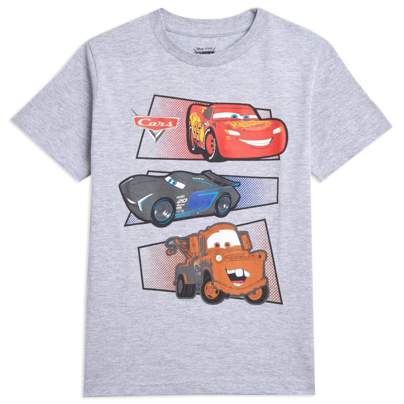 Disney Pixar Cars Lightning McQueen 3 Pack Graphic T-Shirts Little Kid, 3 of 8