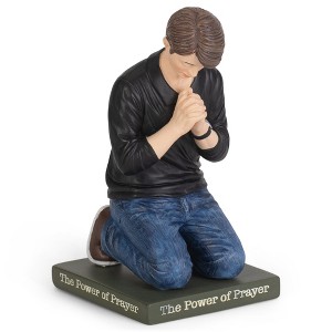 Dicksons Power of Prayer Woman Natural 5 x 3 Resin Stone Decorative Tabletop Figurine - 1 of 2