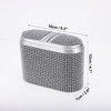 Unique Bargains Car Trash Can Hanging Car Door Rhinestone Plastic Trash Bin White Black 1 Pcs - 4 of 4