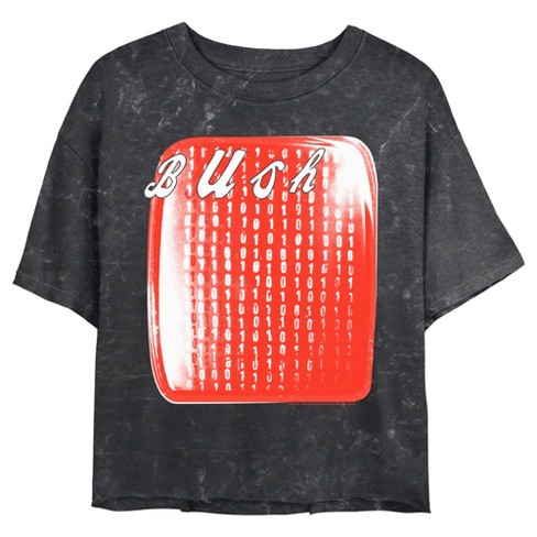 Juniors Womens Bush Sixteen Stone Album Cover T-Shirt - Black - 2X Large