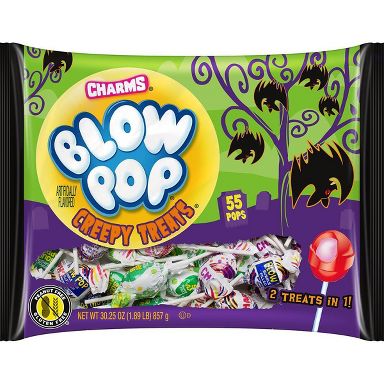 Blow Pop Halloween Assorted Lollipops Candy Bag - 30.25oz/55ct