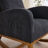NicBex Polyester Glider Rocking Chair,Upholstered Nursery Rocking Chairs with High Backrest,Modern Rocking Chair,Nursing Chair for Bedroom - 3 of 4