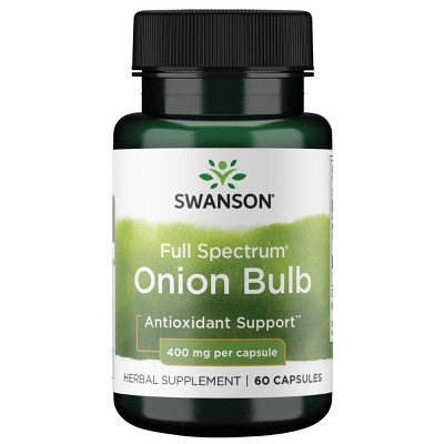 Swanson Full Spectrum Onion Bulb 400 mg 60 Caps.