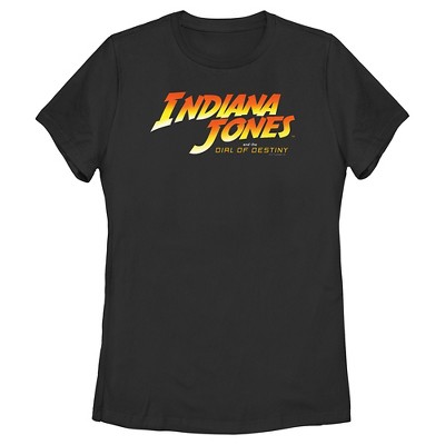 Women's Indiana Jones And The Dial Of Destiny Official Movie Logo T ...