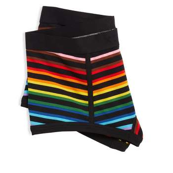 Tomboyx Boy Short Underwear, Cotton Stretch Comfortable Boxer Briefs,  (xs-6x) Progress Pride Stripes Small : Target