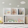 Whisen Kids Bookcase with 4 Compartments, Storage Book Shelf, Storage Display, Rack, Toy Organizer - White - 3 of 4