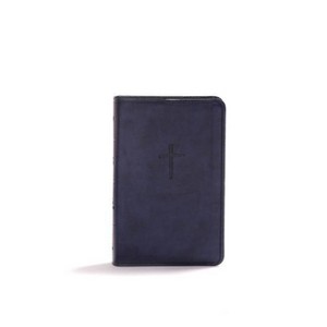KJV Compact Bible, Value Edition, Navy Leathertouch - by  Holman Bible Publishers (Leather Bound) - 1 of 1