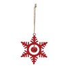 Melrose Metal Snowflake with Bell Ornament (Set of 12) - 2 of 3