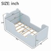 CAVINAS Bear Shape Toddler Bed for Ages 3-6,Modern Floor Bed Frame with Rounded Corners,Toddler Bed for Bedroom - 3 of 4