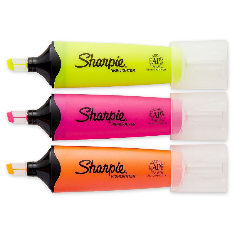Sharpie Clear View 3pk Highlighters Chisel Tip Mulitcolored, 4 of 10