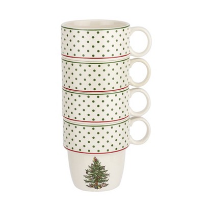 Spode Christmas Tree Wine Chiller & Coaster Setchiller: 6 H X 4.4 D/  Coaster: 1 H X 4.9d : Target