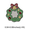 Unique Bargains Christmas Brooches Series Alloy Dripping Wax Red Green 0.98"x1.06" 1 Pc - 3 of 4