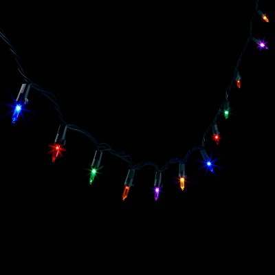 60ct Twinkle LED Smooth Mini Christmas String Lights with Green Wire - Wondershop™
