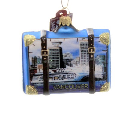 Holiday Ornaments 2.75" Vancouver Suitcase Travel Suitcase  -  Tree Ornaments