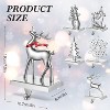 6 Christmas Stocking Holders for Mantle Snowman Santa Reindeer Christmas Hooks Hangers - 3 of 4