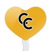 Colorado College Secondary Logo Heart Love Cupcake Picks Toppers Decoration Set of 6 - 2 of 4
