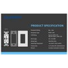 ELEGRP 30-Watt 20 Amp 3-Port Type C and Dual Type A USB Duplex USB Wall Outlet, Wall Plate Included, Gray (2-Pack) - 4 of 4