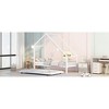 Twin Size Metal House Bed With Trundle - 4 of 4
