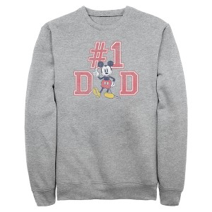 Mens Mickey & Friends Father's Day Mousey #1 Dad Sweatshirt - 1 of 4