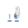Unique Bargains Zinc Alloy Oval Durable Closet Rod End Supports Silver - 3 of 4