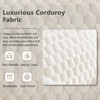 Resenkos Oversized Single Sofa with Ottoman, Reading Sofa Couch, Deep Seat Comfy Cloud Couch with Ottoman for Living Room, Bedroom Corduroy - 4 of 4