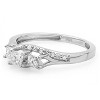 Pompeii3 1/2ct Princess Cut Diamond 3 Stone Engagement Ring 10K White Gold - 2 of 3