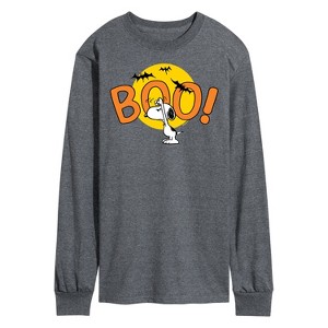 Men's - Peanuts - Boo Snoopy Long Sleeve Graphic T-Shirt - 1 of 4